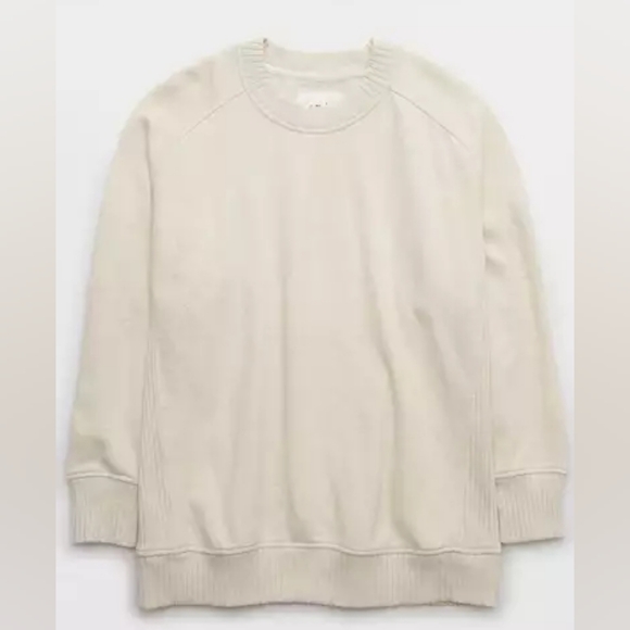 Aerie Down-To-Earth Soft Chic Oversized Sweater Womens Size XS - Picture 2 of 15